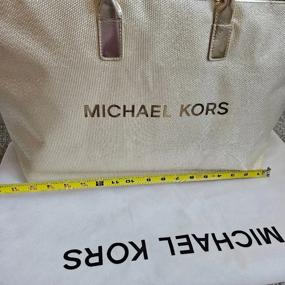 Women's Michael Kors Tote Bag, One Size, Gold